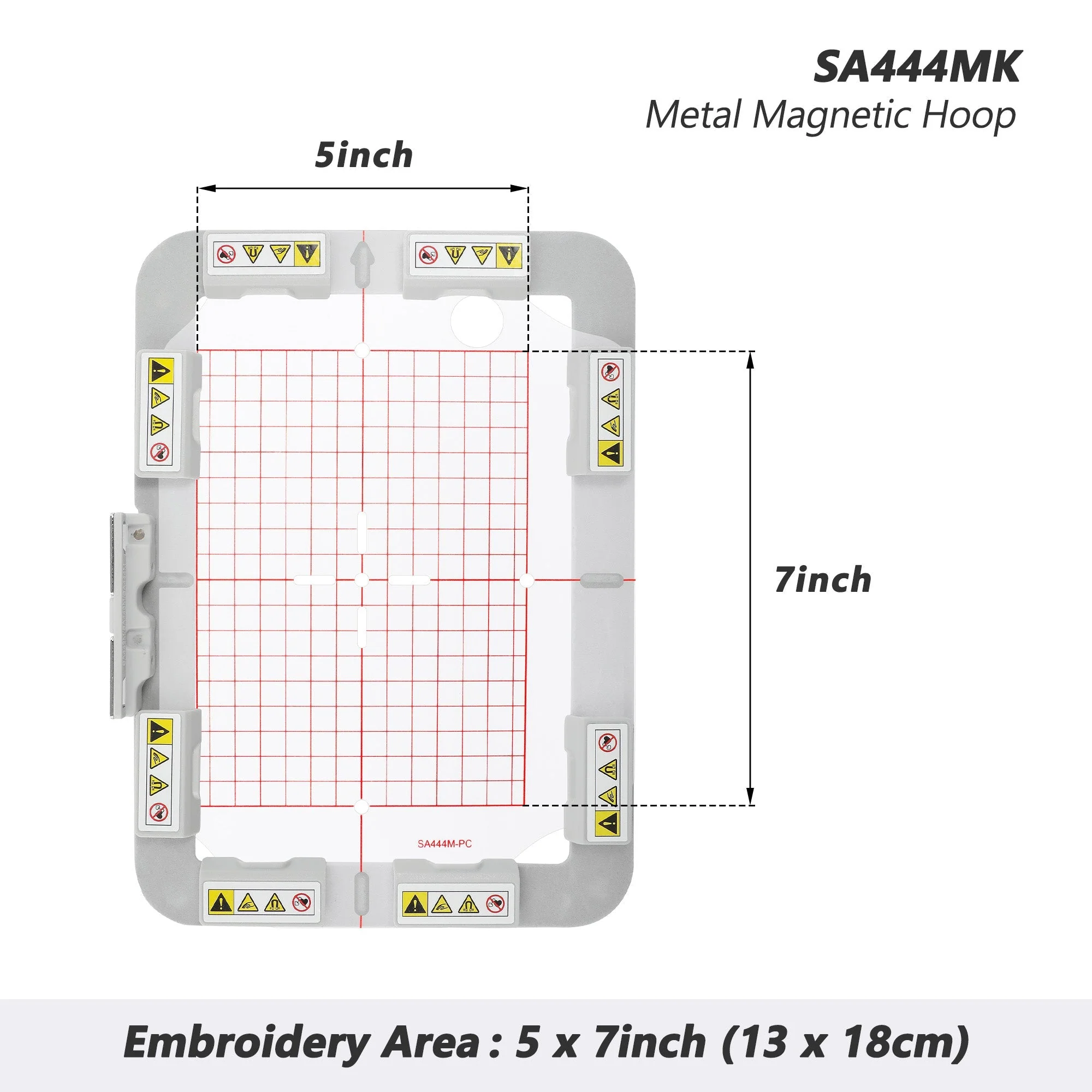 4in1-AMK Magnetic Embroidery Hoop kit (Long-bar Magnets) for Brother PE700 PE770 PE800 PE900 SE1900 SE2000,Galaxie 2000/2100/6500,Innovis NV2700 Innovis NV880E,Babylock Ellure Family Ellure Plus,Metal Magnetic Embroidery Machine Sash Frames - Image 6