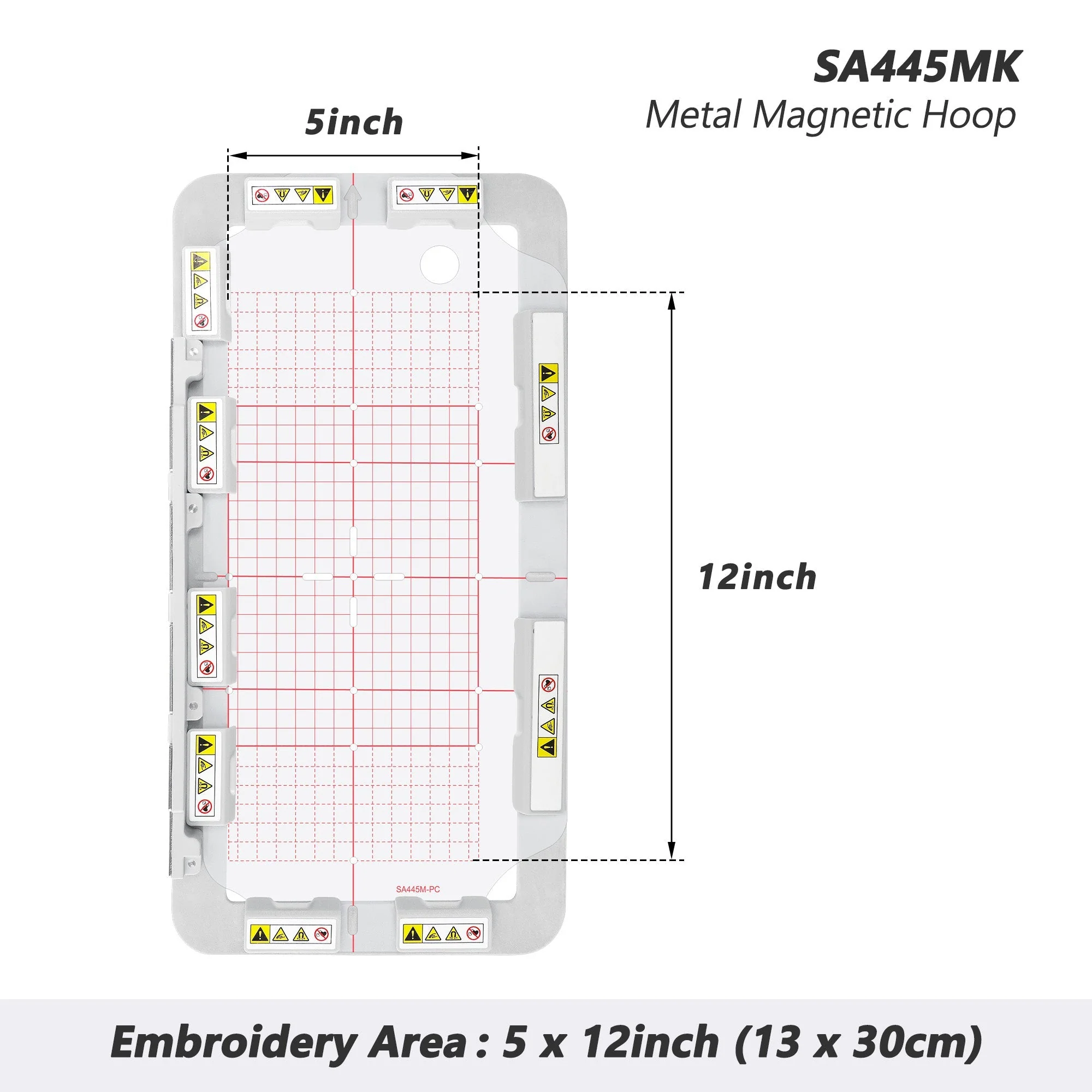 4in1-AMK Magnetic Embroidery Hoop kit (Long-bar Magnets) for Brother PE700 PE770 PE800 PE900 SE1900 SE2000,Galaxie 2000/2100/6500,Innovis NV2700 Innovis NV880E,Babylock Ellure Family Ellure Plus,Metal Magnetic Embroidery Machine Sash Frames - Image 7