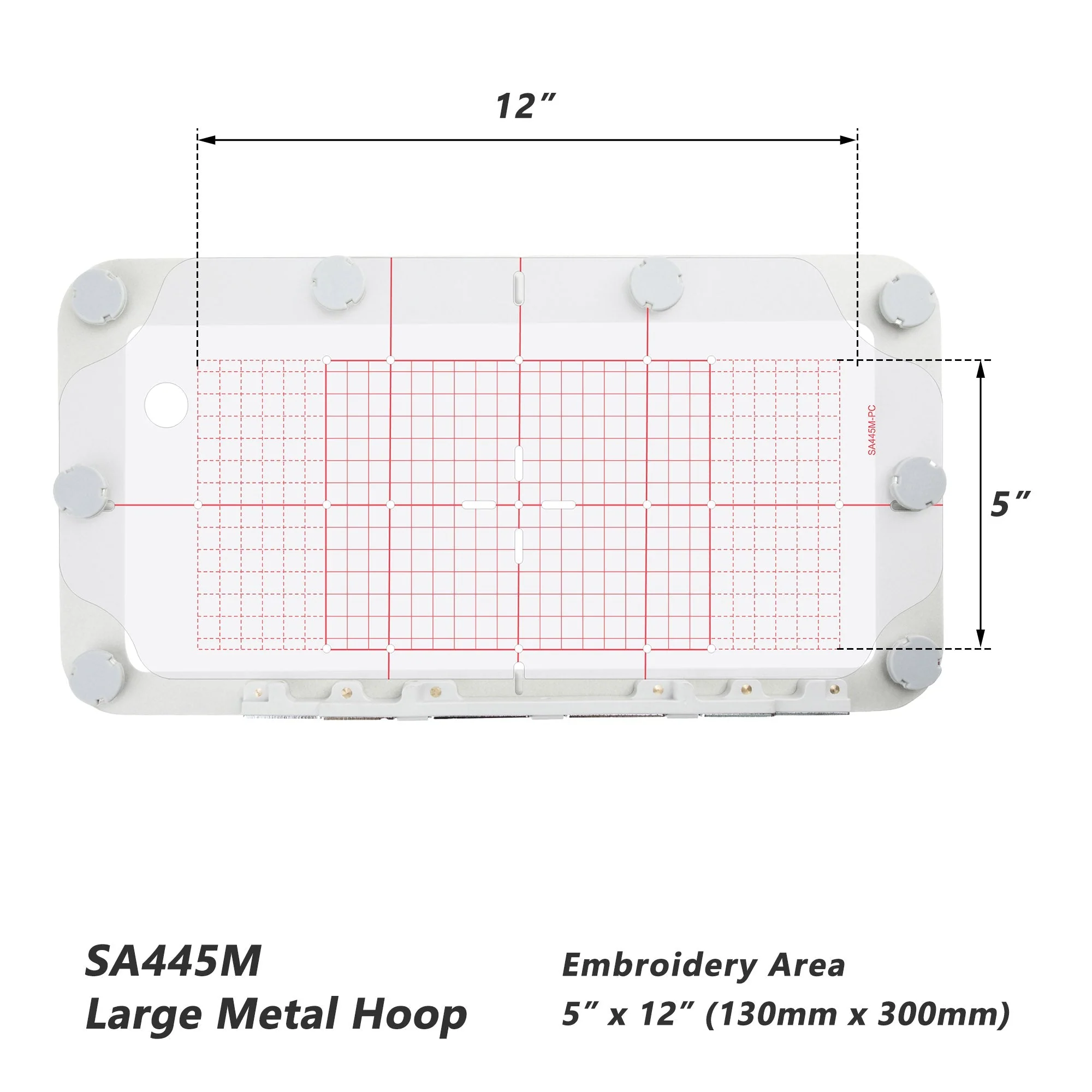 4in1-AMK Magnetic Embroidery Hoop kit (Round Magnets) for Brother PE700 PE770 PE800 PE900 SE1900 SE2000,Galaxie 2000/2100/6500,Innovis NV2700 Innovis NV880E,Babylock Ellure Family Ellure Plus,Metal Magnetic Embroidery Machine Sash Frames - Image 5