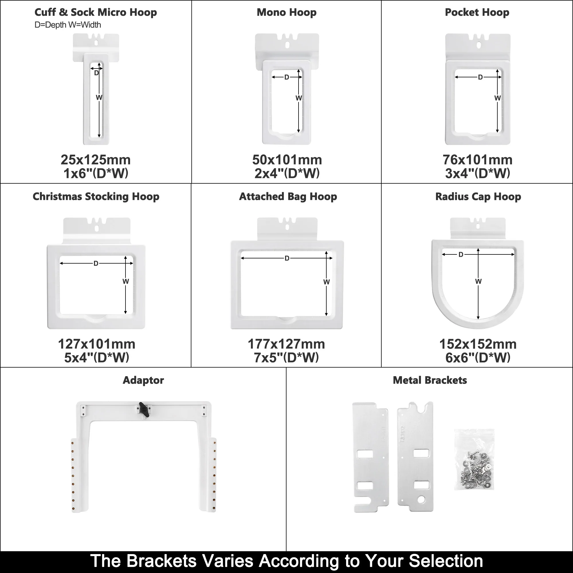 6in1 Magnetic Fast Frame kit for Butterfly B-1501B/T CEO, eRobot, Transformer 1501, B-1506B/T Embroidery Machines - Image 3