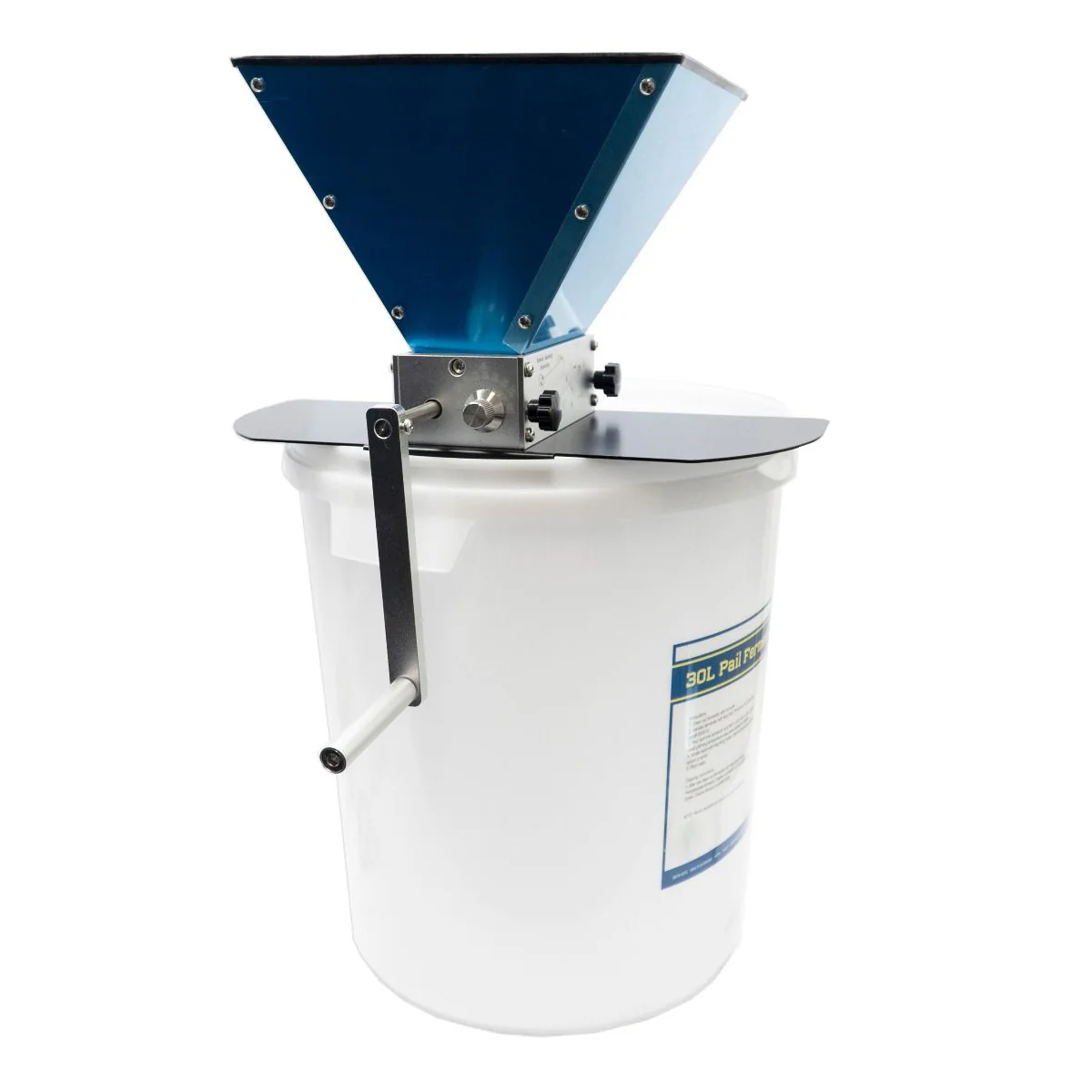 Brewland Professional SS304 Barley & Malt Grain Crusher - 7.7LB Hopper, Dual Stainless Rollers,Homebrew Malt Crusher with Heavy-Duty metal Base - Image 3