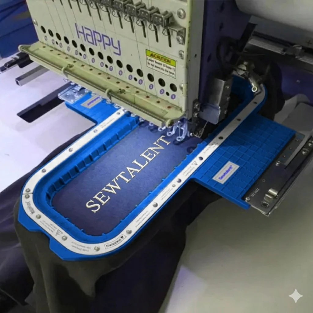 Sewtalent Magnetic Hoop 12.6"x3.9" | 320x100mm for Happy Japan Embroidery Machines - Image 2