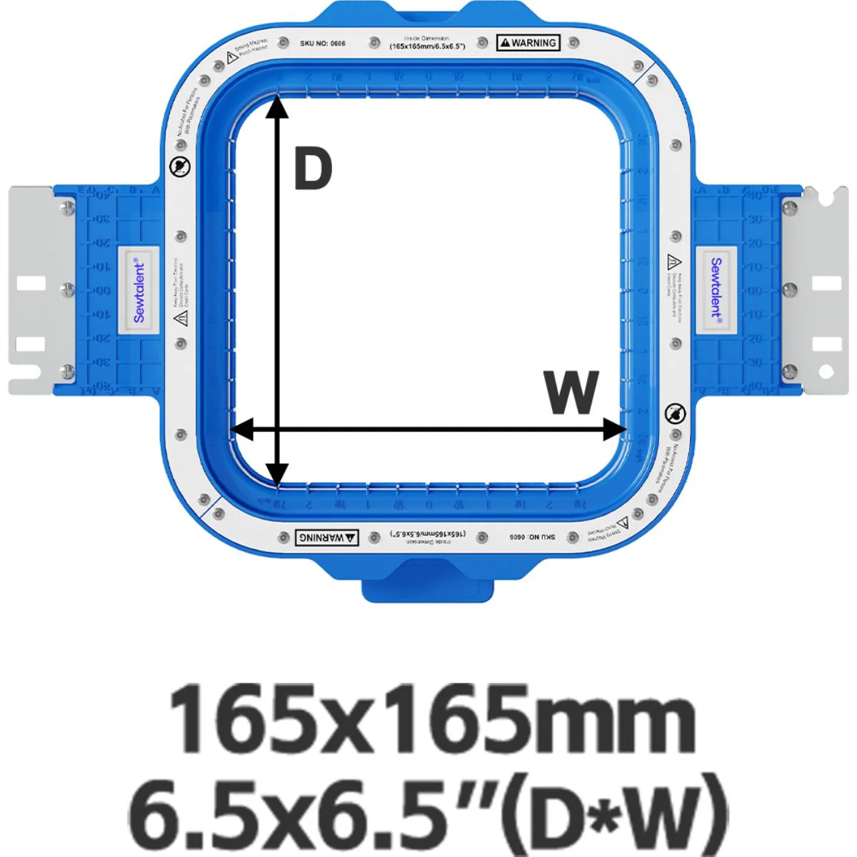 Magnetic Hoop 6.5"x6.5" | 165x165mm for MEXA Embroidery Machines