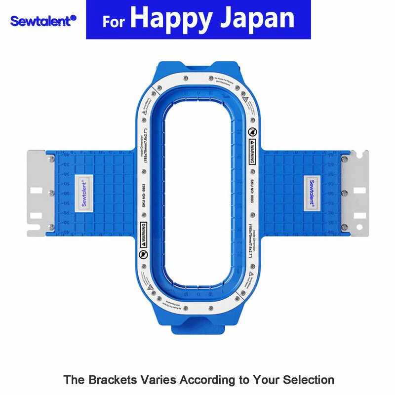 Sewtalent Magnetic Hoop 7.6"x2.7" | 195x70mm for Happy Japan Embroidery Machines