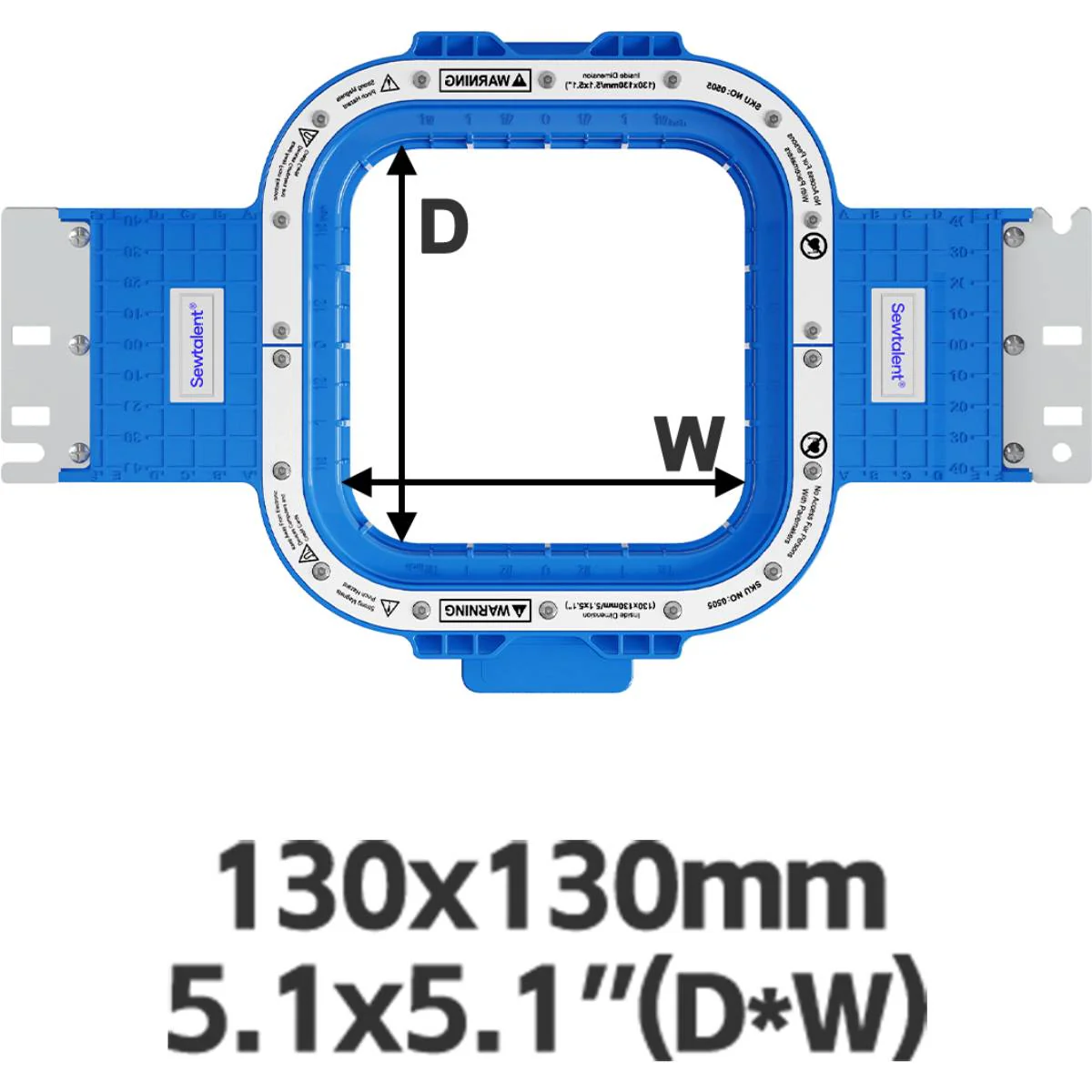 Magnetic Hoops 5.1″x5.1″ | 130x130mm for Yinghe Embroidery Machines