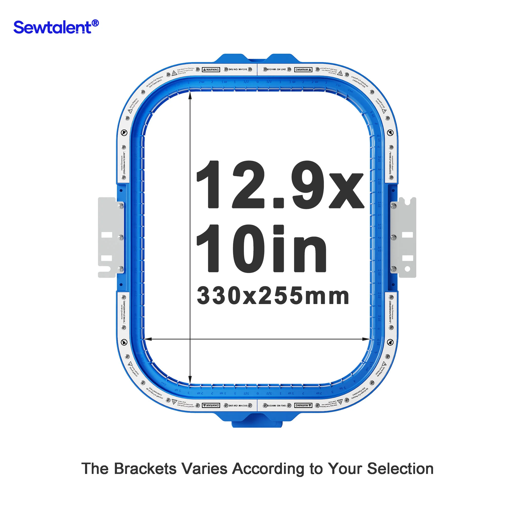 Sewtalent Magnetic Embroidery Hoop 12.9″x10″ | 330x255mm for Tajima Juki SAI/TEHX/TEJT/TEMX-C/TFHX-IIC/TFMX-C/TFMX-IIC/TMAR/TMBP-SC/TMBP2-SC/TMBP2-XC/TMBR-SC/TMBU-S/TMEX/TMEZ-KC/TMEZ-SC/TMFX/TUMX/TWMX-C Embroidery Machines