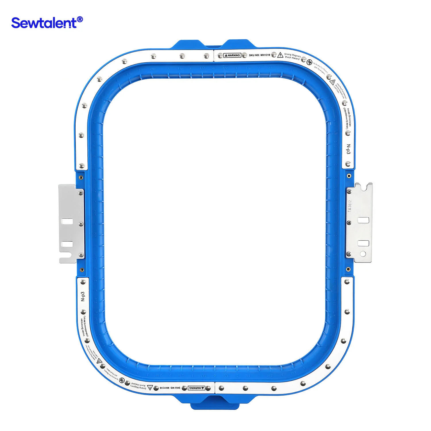 Sewtalent Magnetic Embroidery Hoop 12.9″x10″ | 330x255mm for Tajima Juki SAI/TEHX/TEJT/TEMX-C/TFHX-IIC/TFMX-C/TFMX-IIC/TMAR/TMBP-SC/TMBP2-SC/TMBP2-XC/TMBR-SC/TMBU-S/TMEX/TMEZ-KC/TMEZ-SC/TMFX/TUMX/TWMX-C Embroidery Machines - Image 3