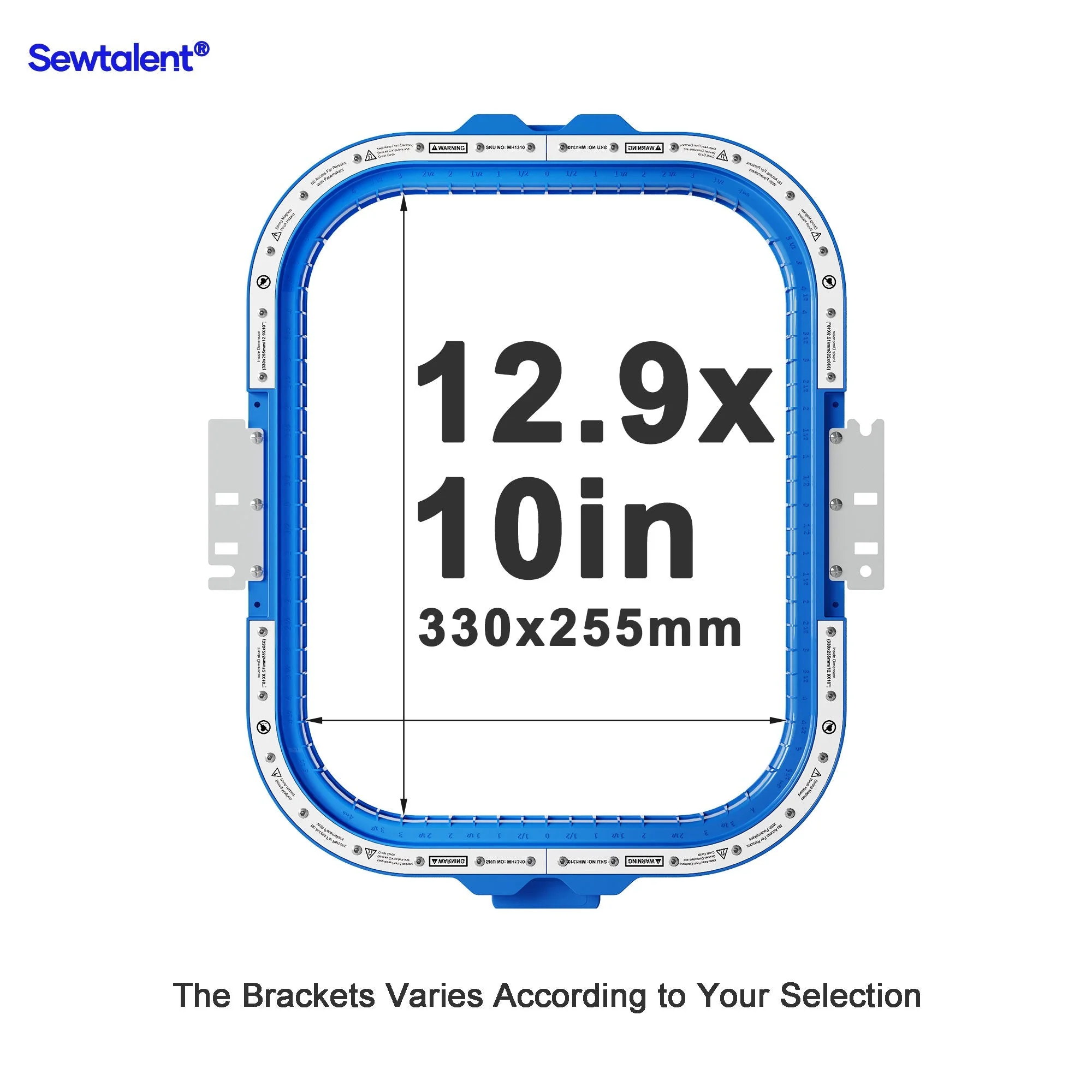 Sewtalent Magnetic Embroidery Hoop 12.9″x10″ | 330x255mm for Tajima Juki SAI/TEHX/TEJT/TEMX-C/TFHX-IIC/TFMX-C/TFMX-IIC/TMAR/TMBP-SC/TMBP2-SC/TMBP2-XC/TMBR-SC/TMBU-S/TMEX/TMEZ-KC/TMEZ-SC/TMFX/TUMX/TWMX-C Embroidery Machines - Image 4