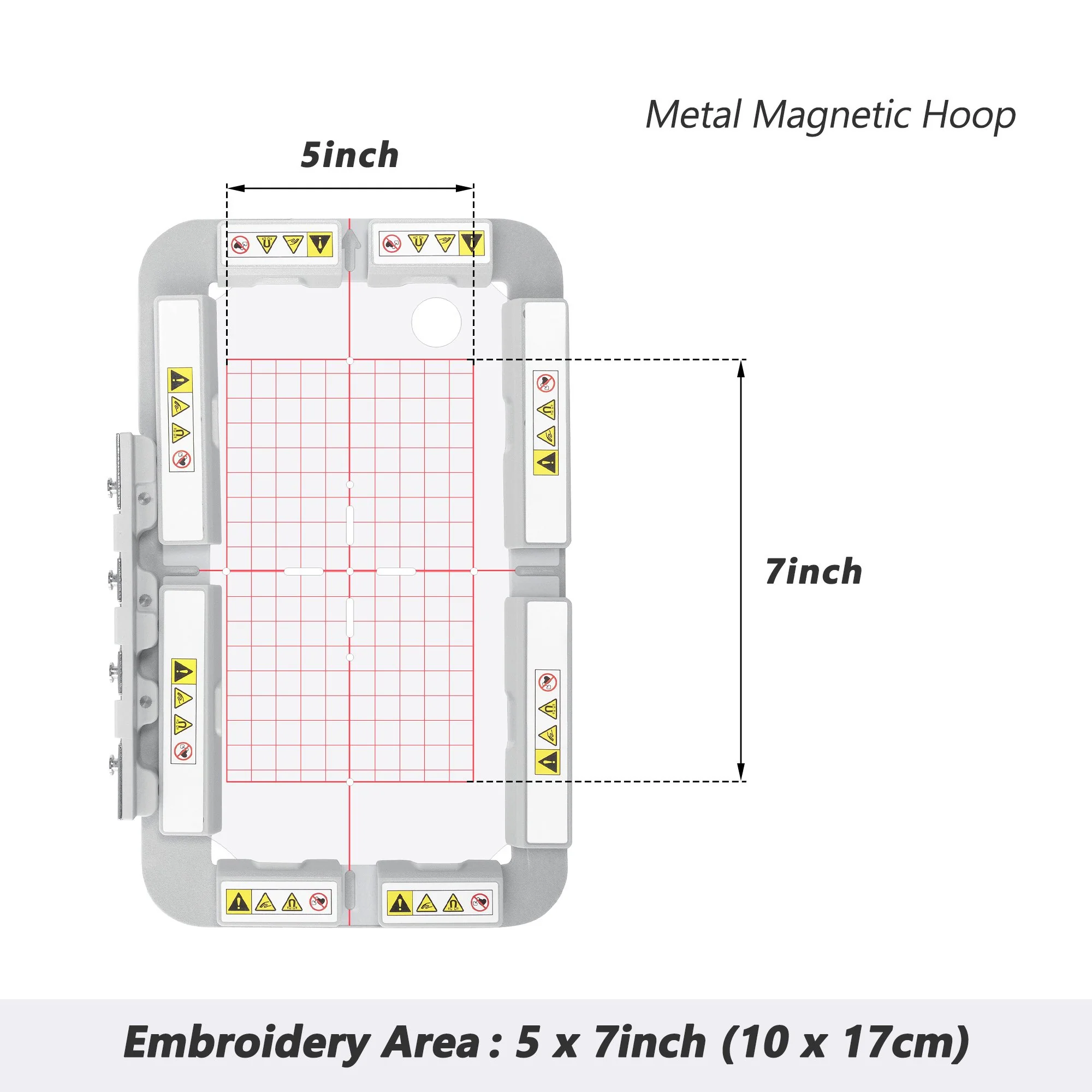 Sewtalent Magnetic Embroidery Hoop (bar Magnets and Round Magnets) for PooLin EOC03 EOC03RE EOC05 EOC05RE Embroidery Machine - Image 15