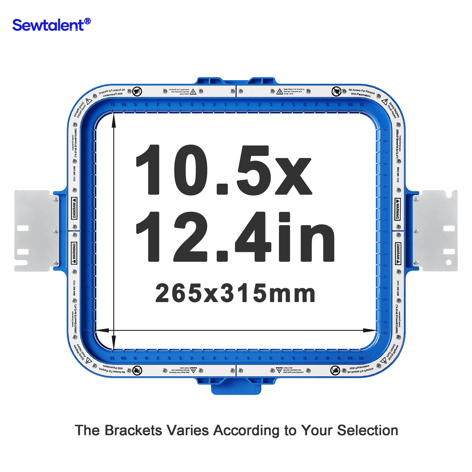 Sewtalent Magnetic Hoop 10.5"x12.4" | 265x315mm for Smartstitch S-1501 | S-1501 Ultra | S-1501 Plus Embroidery Machines