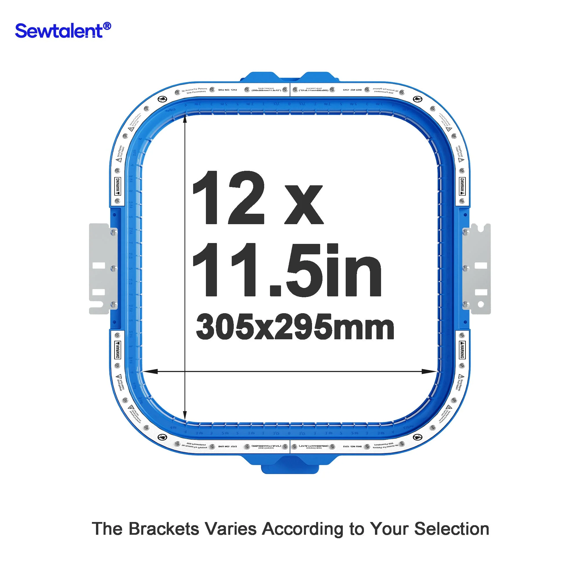 Sewtalent Magnetic Hoop 12"x11.5" | 305x295mm for Toyota EXPERT AD830 / AD850 ESP / AD851 ESP / AD860 / ESP9000 / ESP 9100NET Embroidery Machines