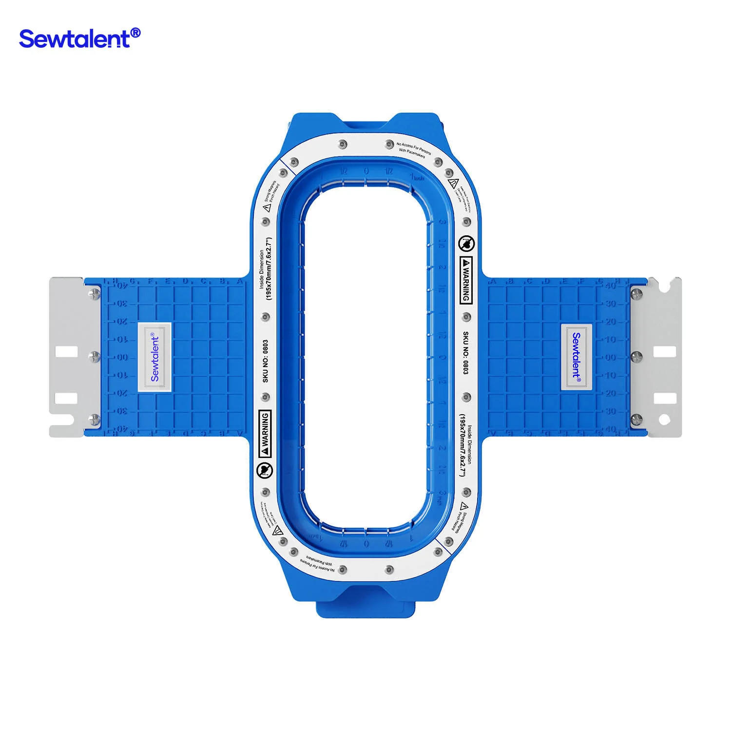Sewtalent Magnetic Hoop 7.6"x2.7" | 195x70mm for BAI The MIRROR | The VISION | The VISION 2 HEADS | KESI 1504 | KESI 1506 | KESI 1508 Embroidery Machines - Image 6