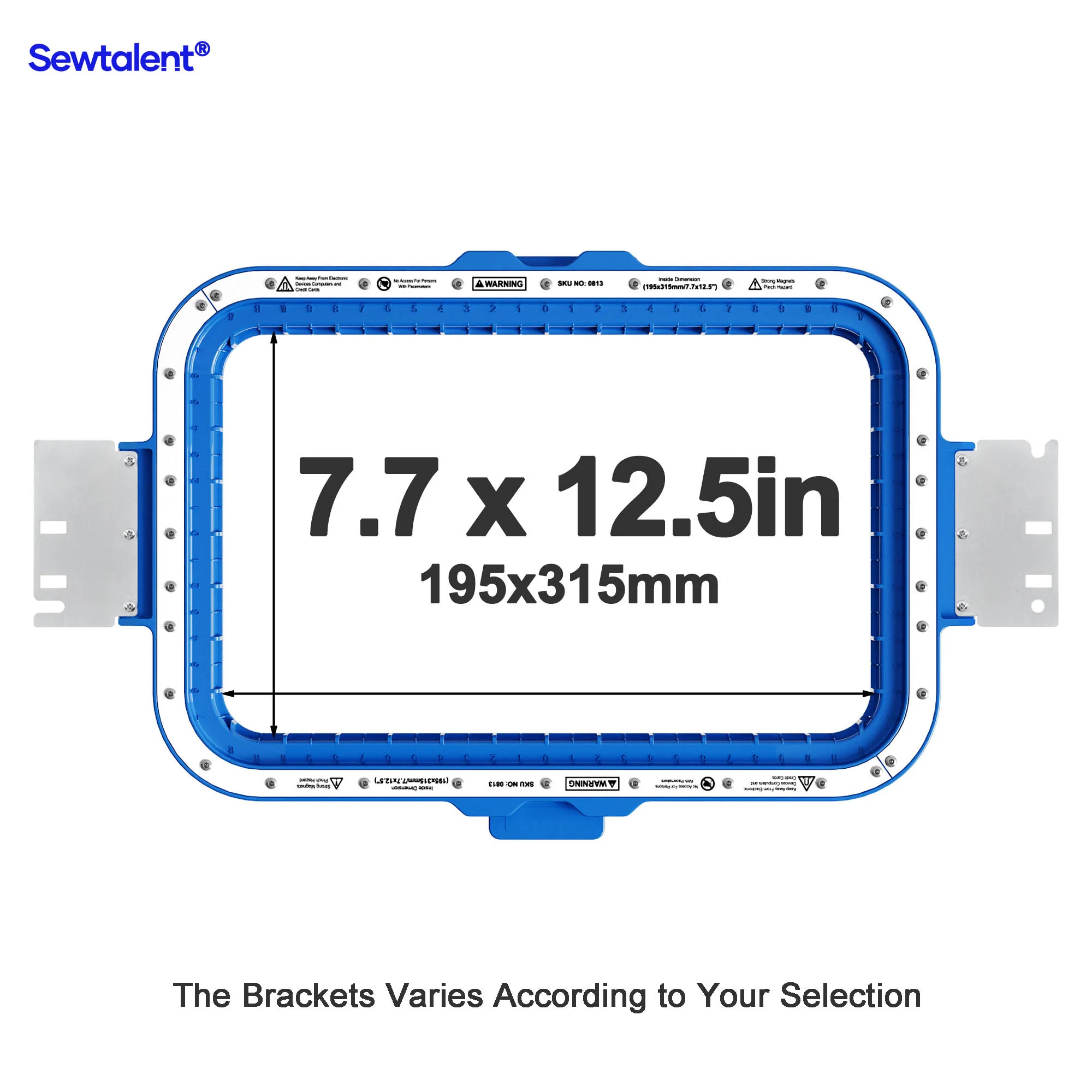 Sewtalent Magnetic Hoop 7.7"x12.5" | 195x315mm for REDLINE Mini 1201 / Classic Pro 1501 5th Generation/ Pro 1501 6th Generation Embroidery Machines