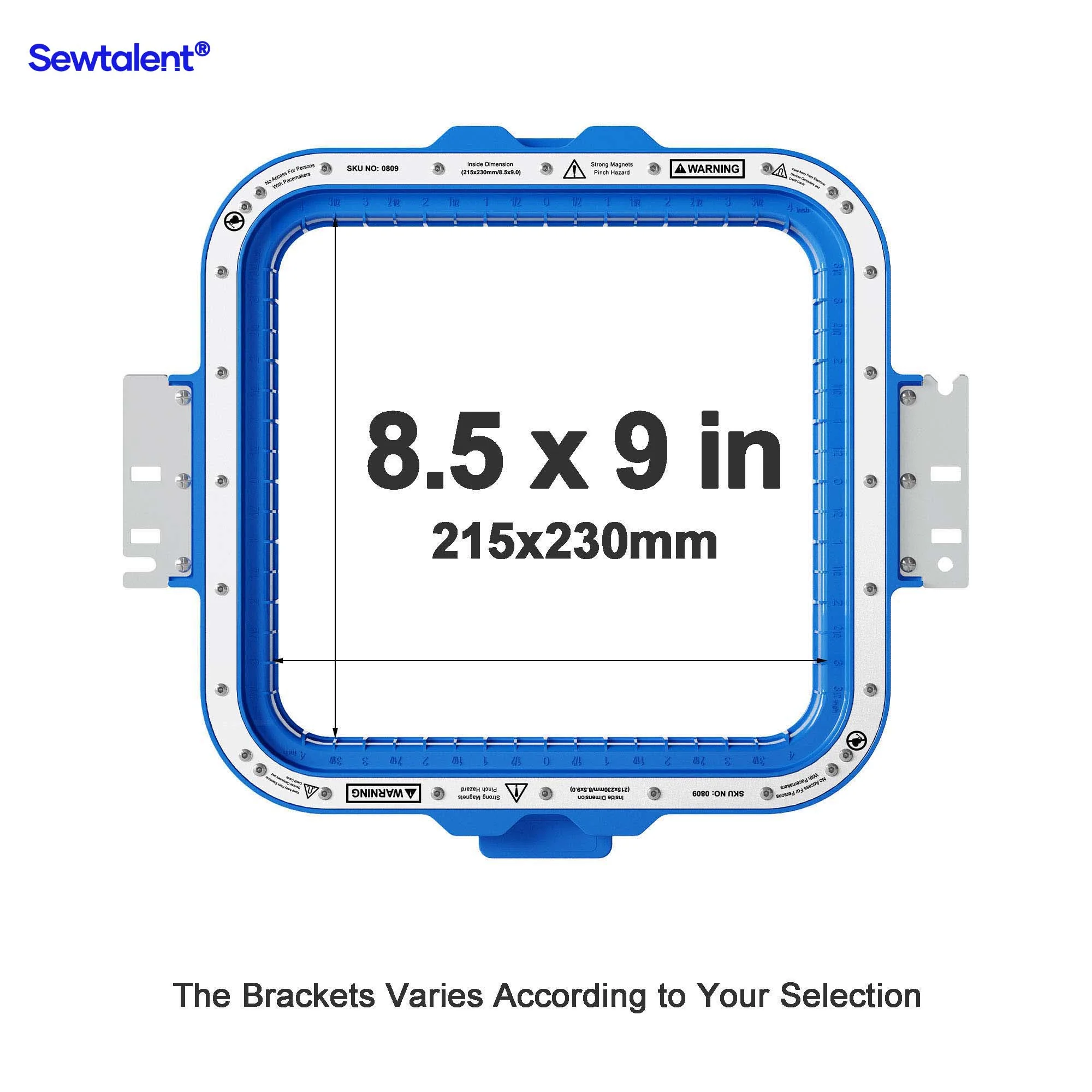 Sewtalent Magnetic Hoop 8.5"x9" | 215x230mm for Bluesky Commercial Embroidery Machine