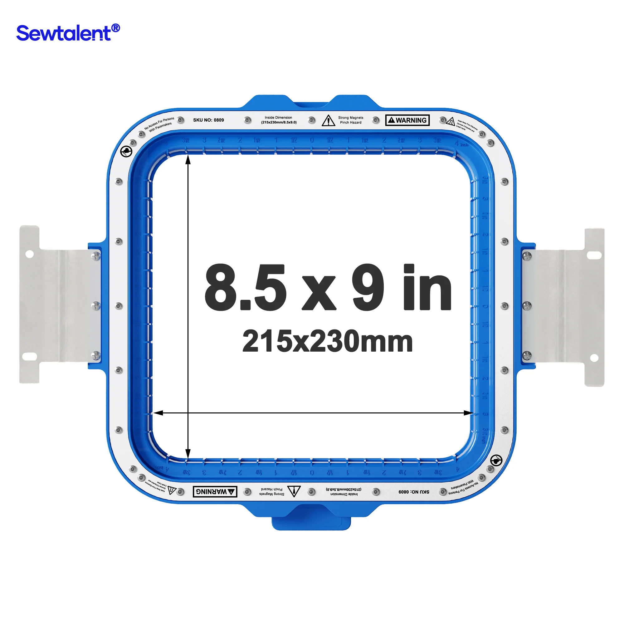 Sewtalent Magnetic Hoops 8.5″x9″ | 215x230mm for Barudan Embroidery Machines